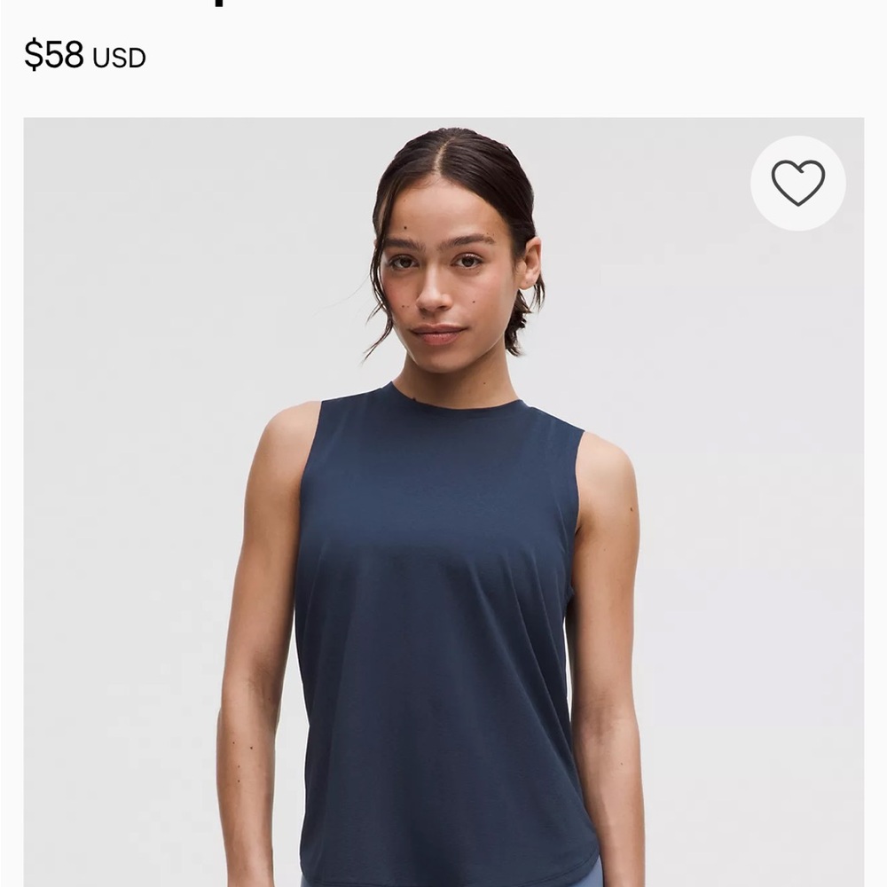 Lululemon Athletica Blue Tank Top Modern Fit